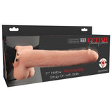 Fetish Fantasy Hollow Rechargeable Strap-on with Balls