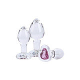 3 Piece Rose Heart Set