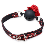 Full Bloom Silicone Gag with Rose