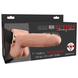 Fetish Fantasy Hollow Rechargeable Strap-on with Balls
