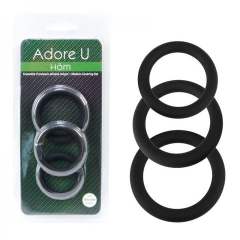 Adore U - Medium Cock Ring Set
